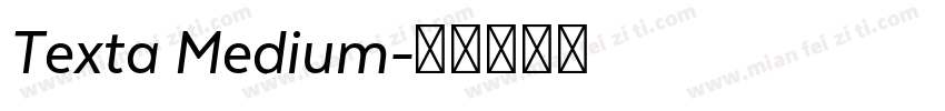 Texta Medium字体转换